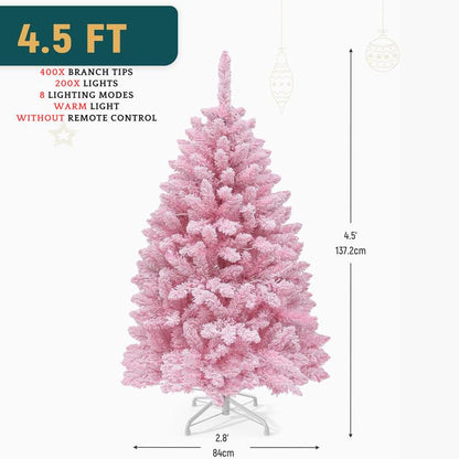 Frosted Fir Christmas Tree with Lights