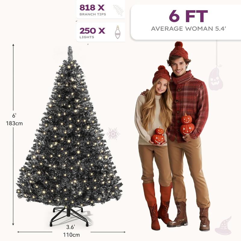 Frosted Fir Christmas Tree with Lights