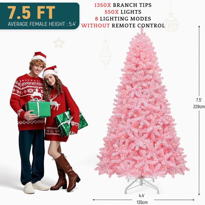 Frosted Fir Christmas Tree with Lights