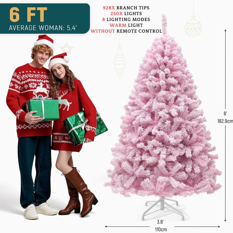 Frosted Fir Christmas Tree with Lights
