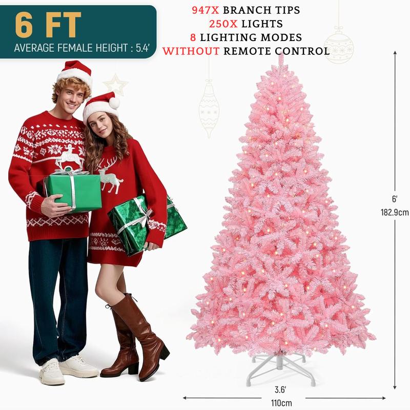 Frosted Fir Christmas Tree with Lights