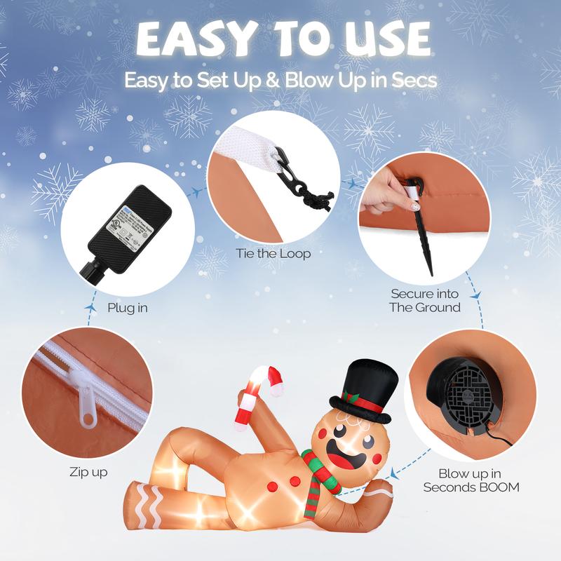 Inflatable Holiday Gingerbread